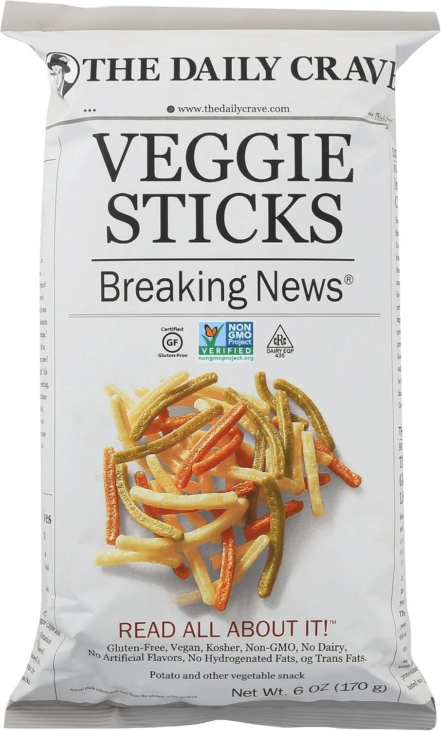13cc9e4a The Daily Crave Veggie Sticks 170g - Image 1
