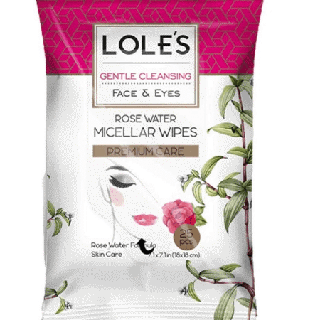 Makeup Removing Miscellar Wipes Rose Water 25pcs
