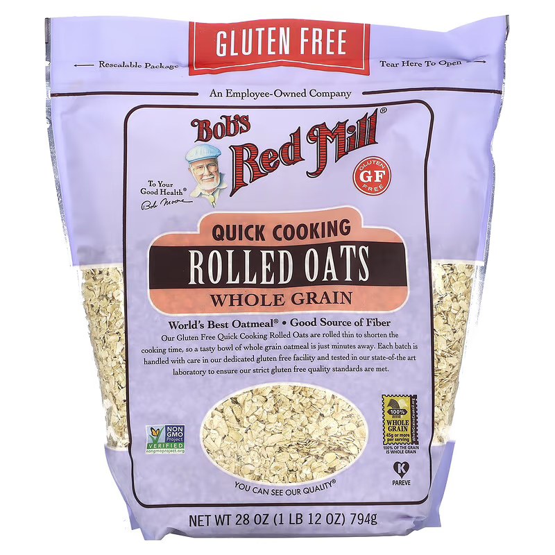 2zQh8PyO-JFtV60xXw_CDKLLiiWnVBxJS7tEKaLvqyA Bob’s Red Mill Organic Gluten Free Quick Cooking Oats – 794g - Image 1