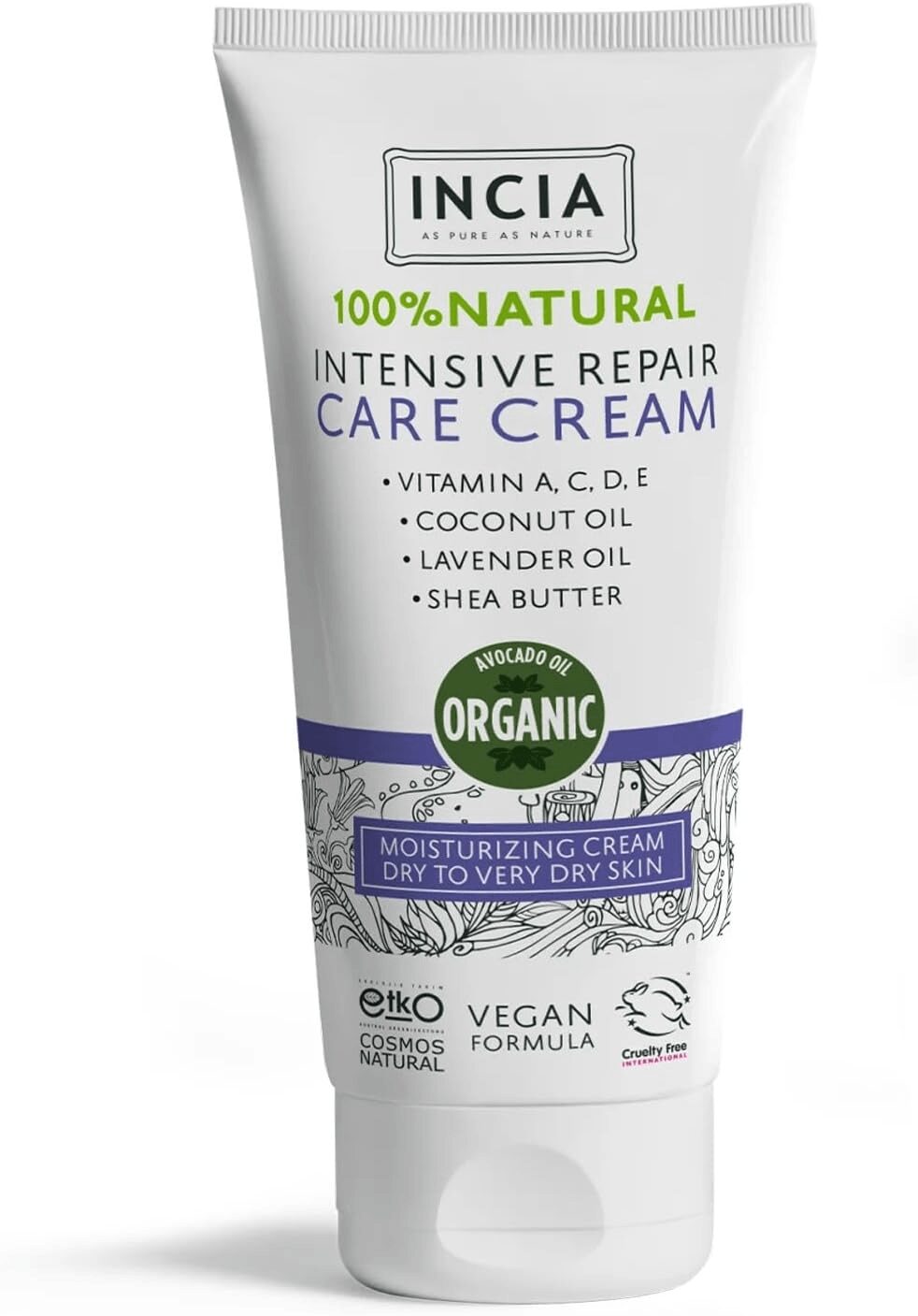 920561a4 Organic Intensive Repair Care Cream 50ml 100% Natural - Image 1