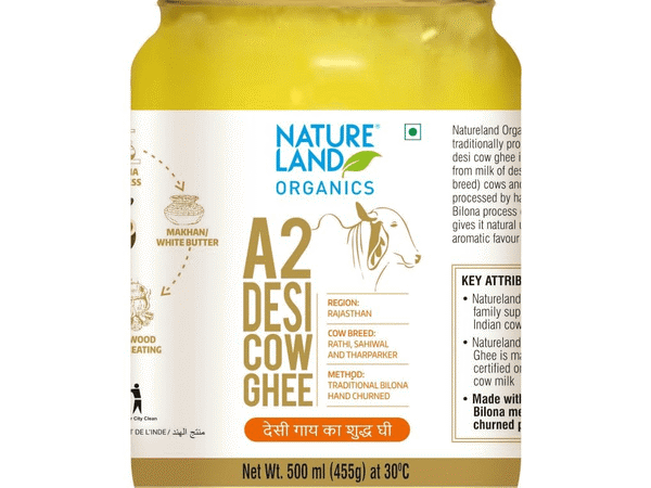 Natureland Organic Premium Cow Ghee – 400ml