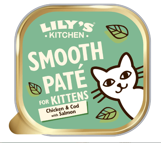 UhI532zoAL-M608Gj2x0CKk2NhFnpDGIew4NSF_XZ84 Lilys Kitchen Chicken Cod & Salmon Pate Kitten Food - 85G - Image 1