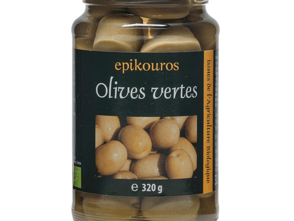 Epikouros Organic Olives Green – 320g