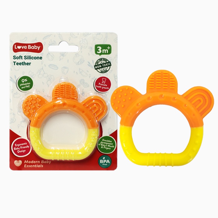 be6e5fdd Love Baby Soft Silicone Teether Hand 1s - Image 1