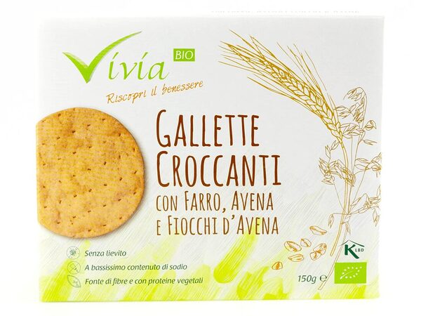 Organic Crunchy Spelt Oat Gallette – 150g