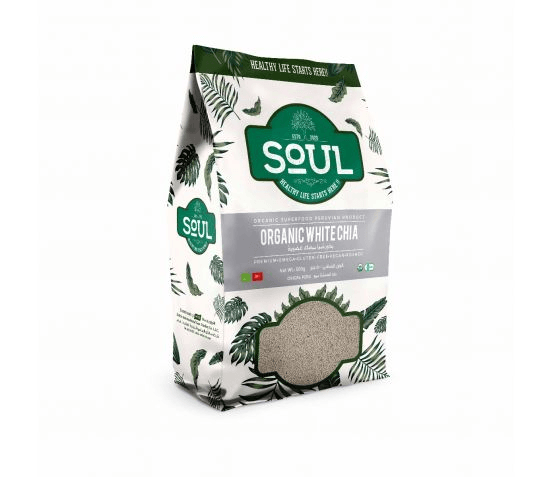 db47ab61 Organic Chia Seeds White SOUL-500GM - Image 1