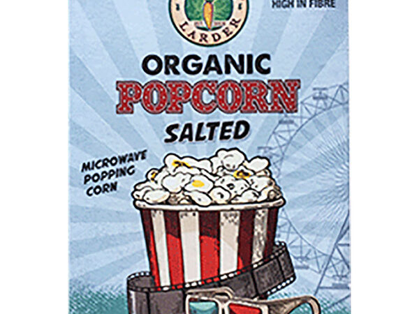 Organic Larder Popcorn Salted 300g Gluten Free