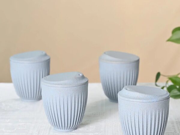 Retro Cup 250ml with Lid Set of 4