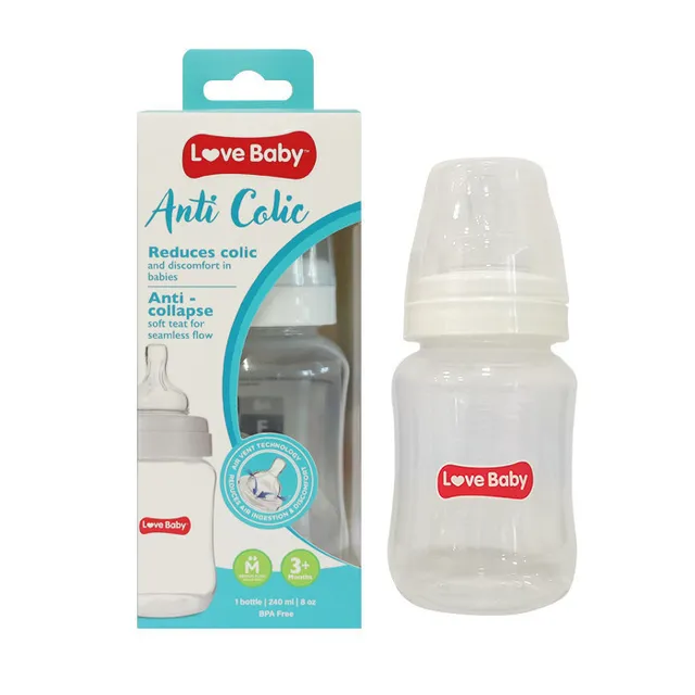 image.png Love Baby Anti-Colic Feeding Bottle Medium Flow 240ML - Image 1