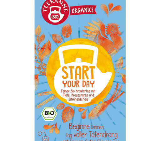 Teekanne Organics   BIO Start Your Day Tea 1.80g   20 teabags