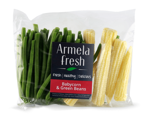 Armela French Beans & Babycorn 200g Pkt