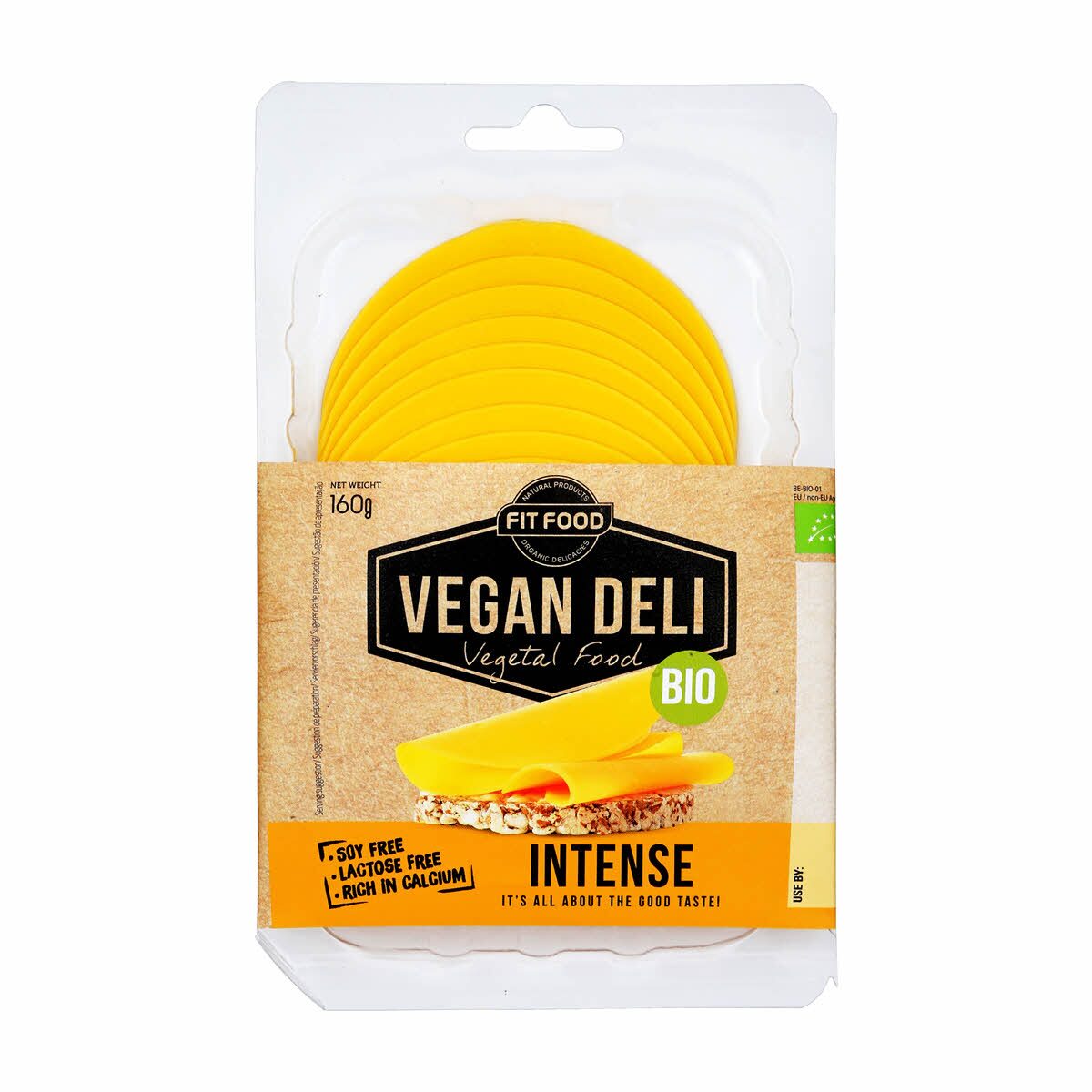 image.png Fit Food Vegan Cheddar Organic 160g - Image 1