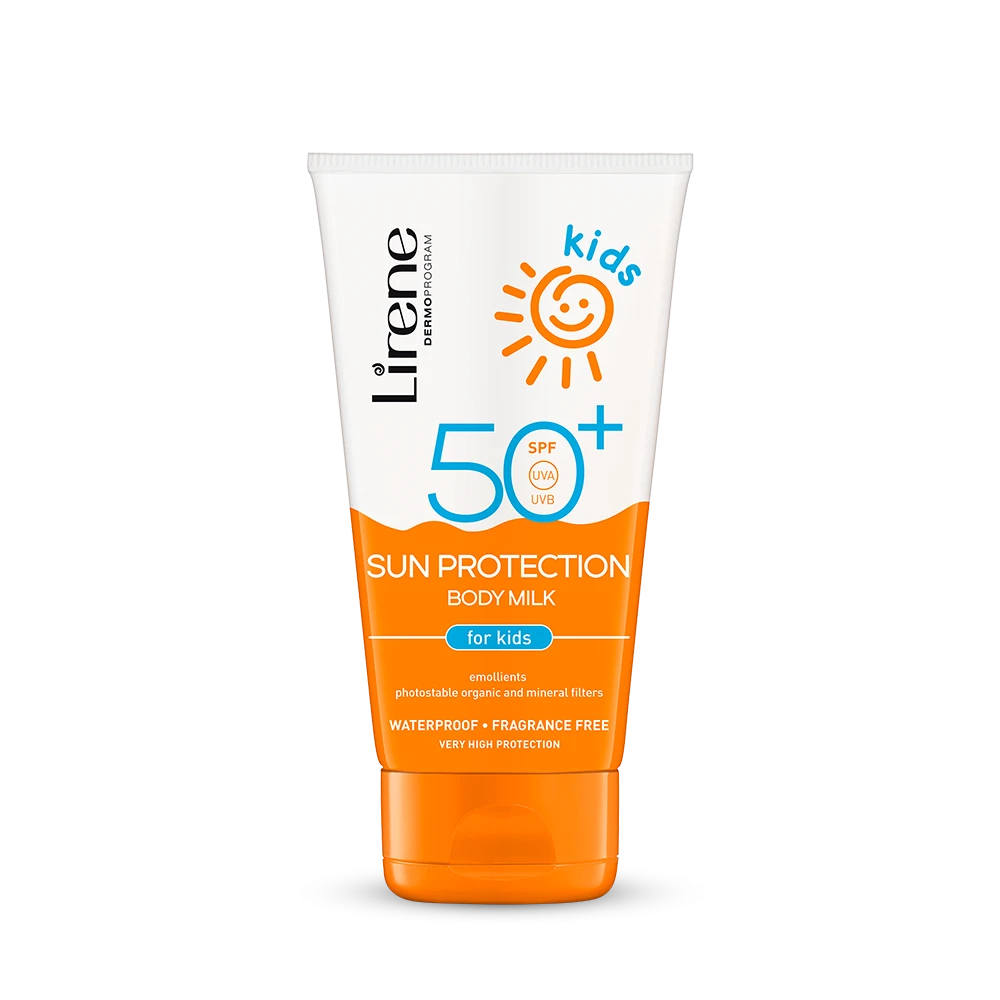 image.png Lirene Sun Protection Body Milk 50SPF for Kids 150ML - Image 1