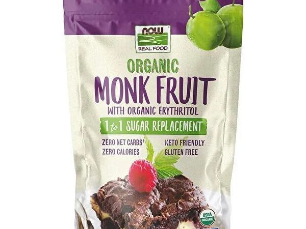 NOW Organic Monk Fruit with Erythritol Powder 454g