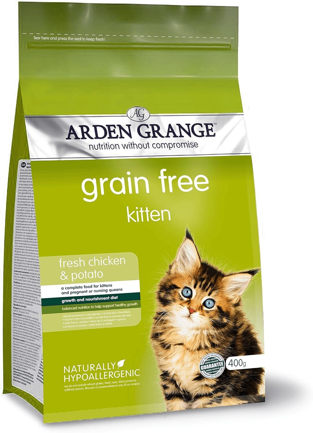 n3sR4YUYnjNeW0e9PcHNPjlvpS1CoayytkwtKY6ic_k Arden Grange Grain Free Dry Kitten Food - 400G - Image 1