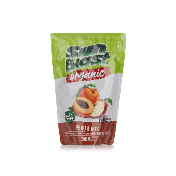 xKB16IMuMgv6iSYsBX-7OdubROLlYVq0yU-9YW4ar94 Organic Juice Peach Mix 200ML Sunblast - Image 1