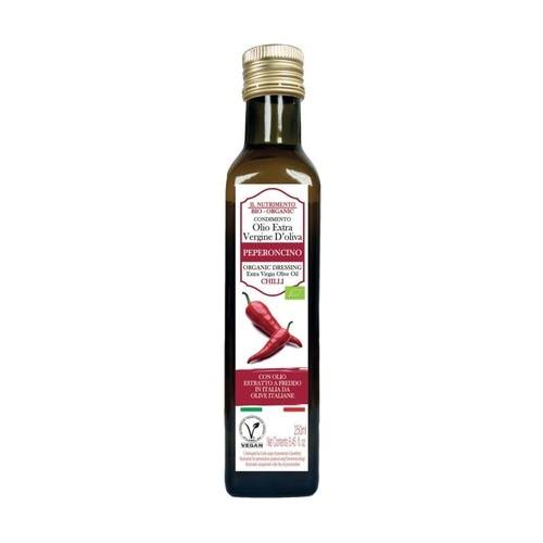 0211e428 Organic Dressing – Extra Virgin Olive Oil with Chili – 250ml - Image 1