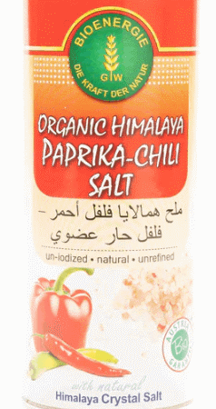 ORGANIC Himalayan Paprika Chili Salt 170g Shaker