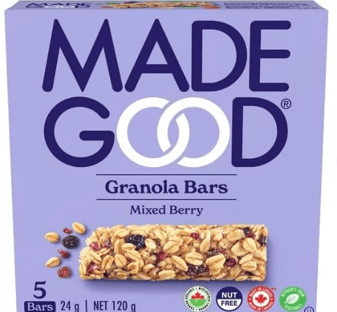 Made Good Organic Mixed Berry Granola – 5 Bars – 120g