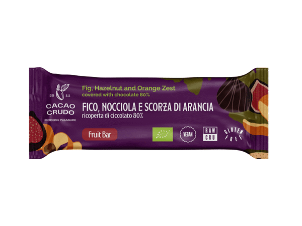 Bar Organic Dark Chocolate Covered Figs Hazelnuts & Orange Zest