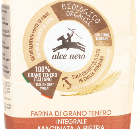 Alce Nero Organic Stone Ground Soft Whole Wheat Flour – 1kg
