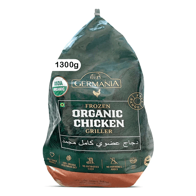 40341f53 Frozen Organic Whole Griller Chicken – 1300g - Image 1