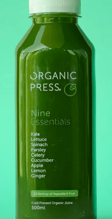 Organic Cold Press Juices NIne essentials