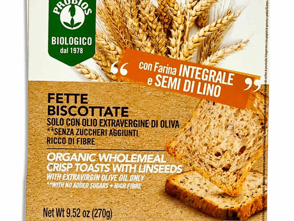 Organic Whole Wheat Crisp Toasts – 270g