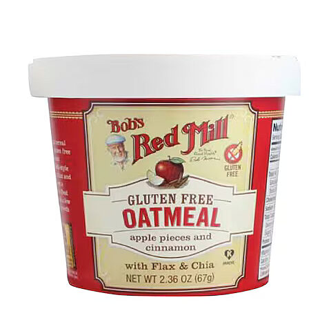 Bob’s Red Mill Organic Gluten Free Oatmeal Cup – Apple Cinnamon with Flax & Chia – 67g