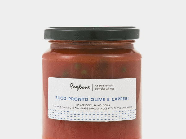Paglione Organic Tomato Sauce With Olive And Capers