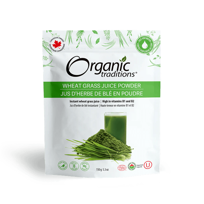 6lGnBiNqXeYFDueGxpsntlvON6WkastareQx0g0Ppo4 Organic Traditions Wheatgrass Juice Powder 150G - Image 1