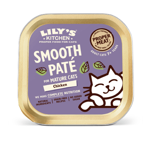 Lilys Kitchen Chicken Paté for Mature Cats Wet Food - 85G