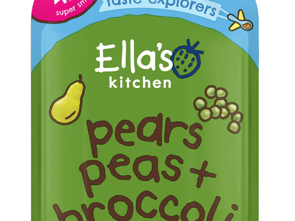 Organic Broccoli Pears + Peas 7 X 120G