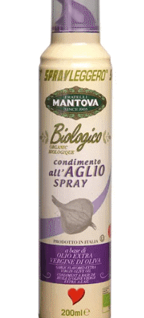 Mantova Organic Extra Virgin Olive Oil Spray with Garlic 200ml