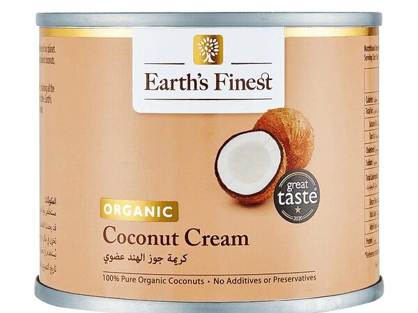 Earth's Finest Organic Coconut Cream 200ML