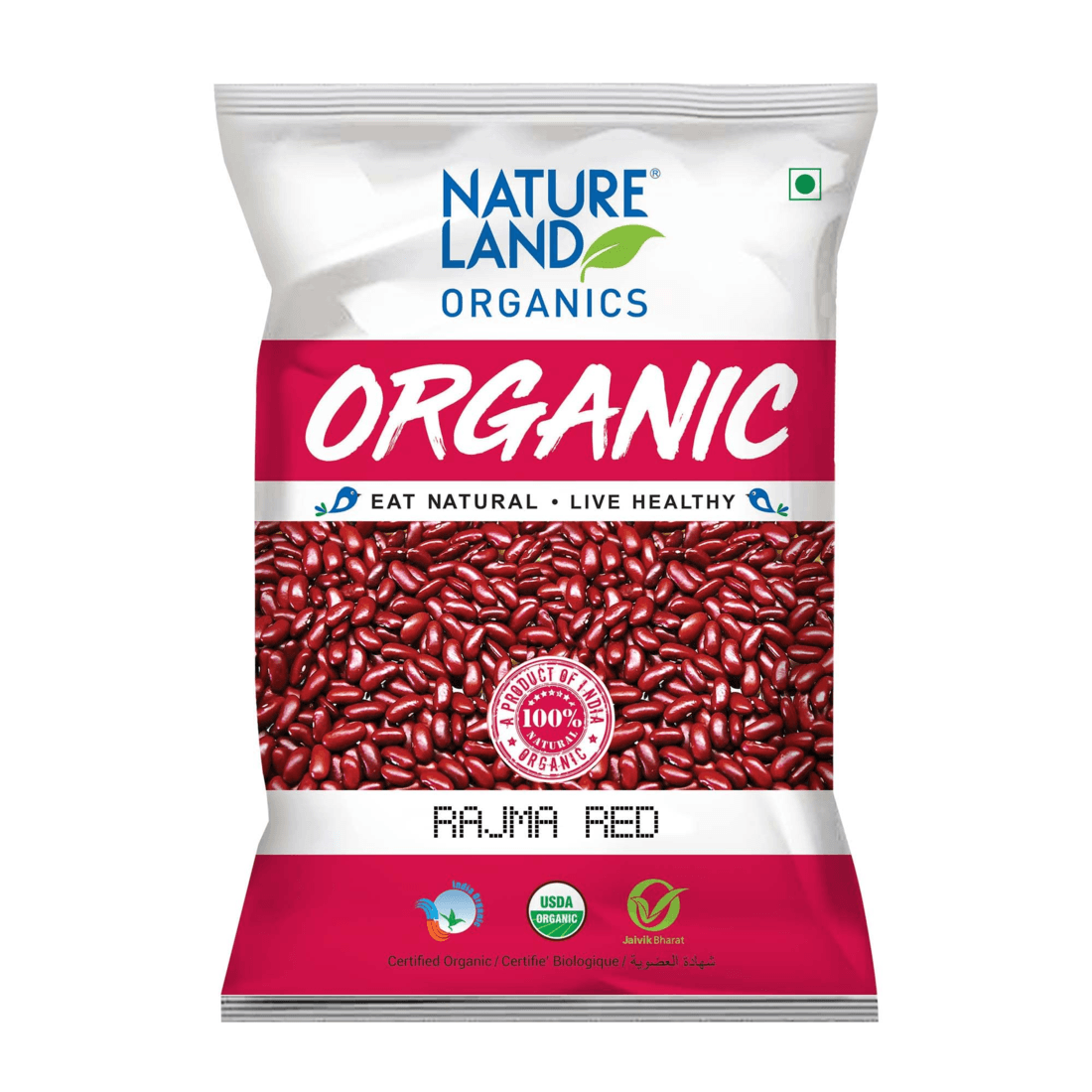IHZP860XhtgNUMs3rf3SVfJab-KIfAcYGqsIhqSdE_k Natureland Organic Rajma Kidney Beans Red – 500g - Image 1
