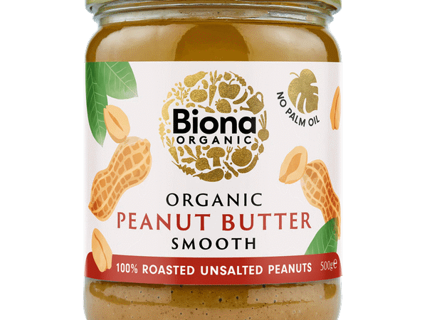 Biona Peanut Butter Organic SMOOTH/ No Salt 500G