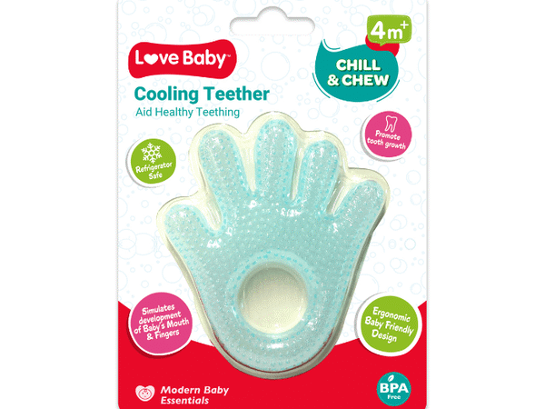 Love Baby Chill & Chew Cooling Teether Hand 1s