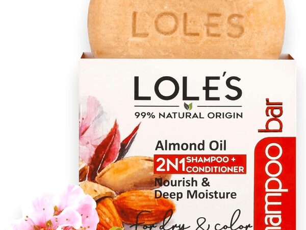 Natural Almond Oil 2in1 Shampoo and Conditioner Bar 100G