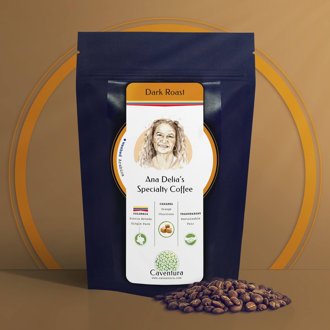 f501340b Caventura Organic Coffee Beans – Ana Delia Espresso - Image 1