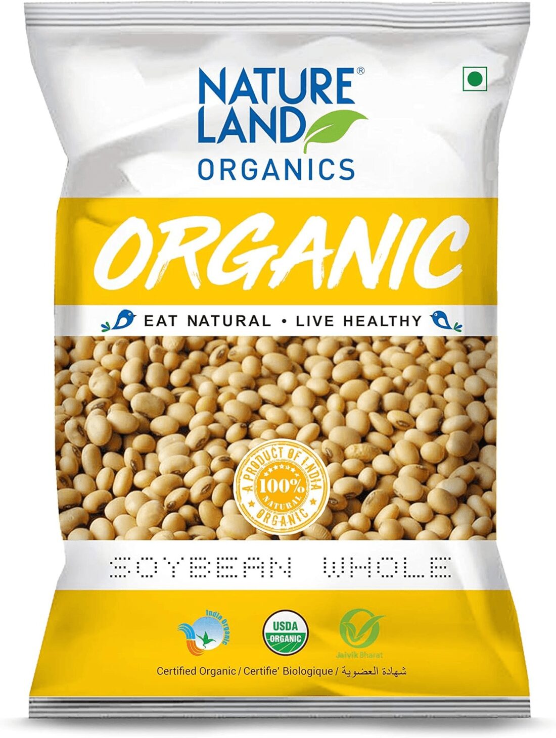 f8f2b529 Natureland Organic Soybeans Whole – 500g - Image 1