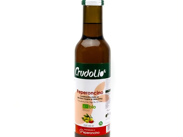 CRUDOLIO Organic extra virgin olive oil with chili 250ml