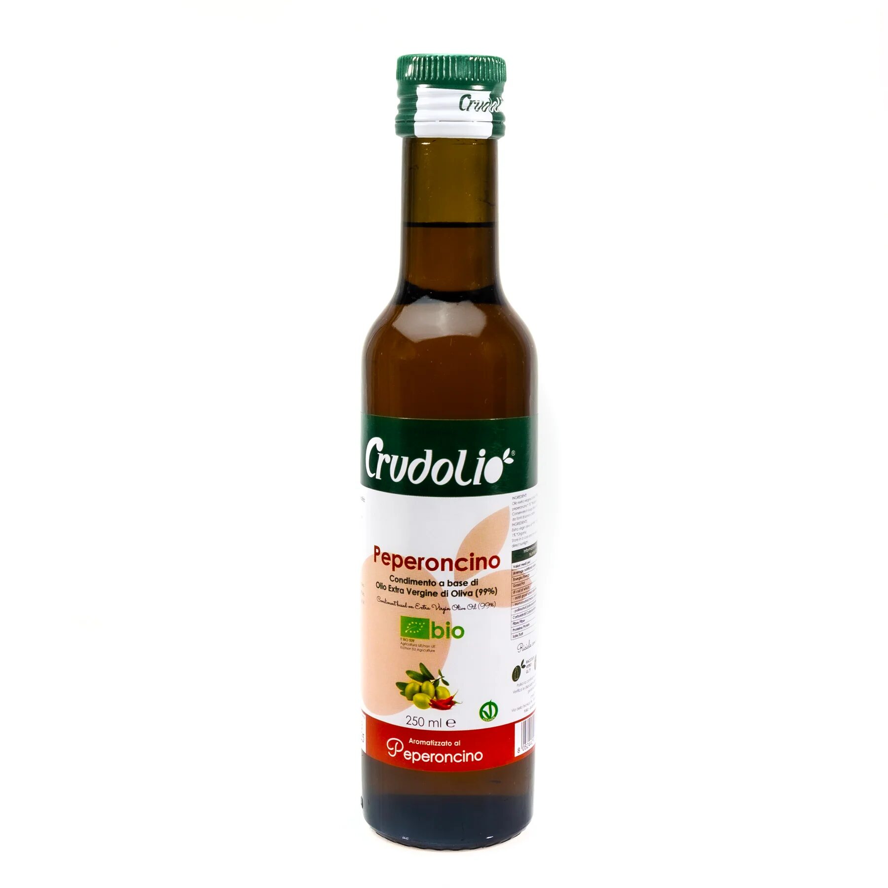 image.png CRUDOLIO Organic extra virgin olive oil with chili 250ml - Image 1