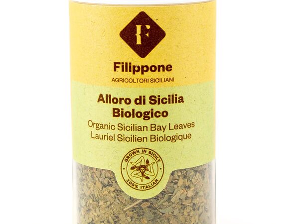 FILIPPONE Organic Dry Ground Bay Leaves In Jar 20G