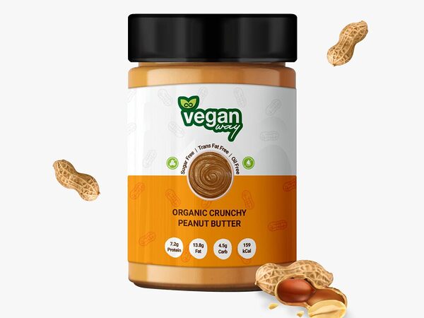 Veganway Organic Crunchy Sweetened Peanut Butter 280G