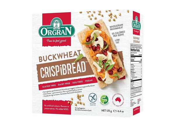 Toasted Buckwheat Crispibread 125G