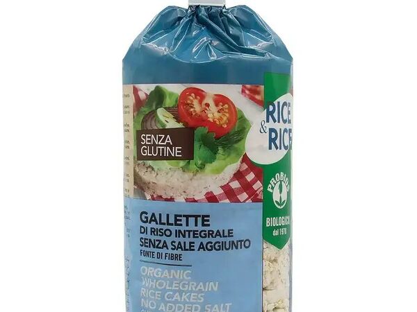 Probios Organic Rice Cakes Without Salt – 100g