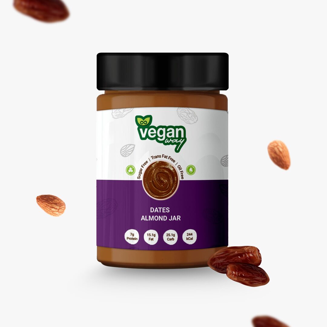 image.png Veganway Almond Date Jar 280G - Image 1