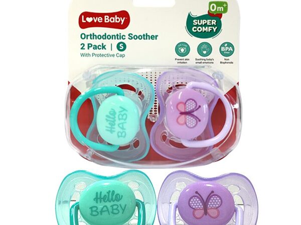 Love Baby Orthodontic Soother 0 Months Small 2s