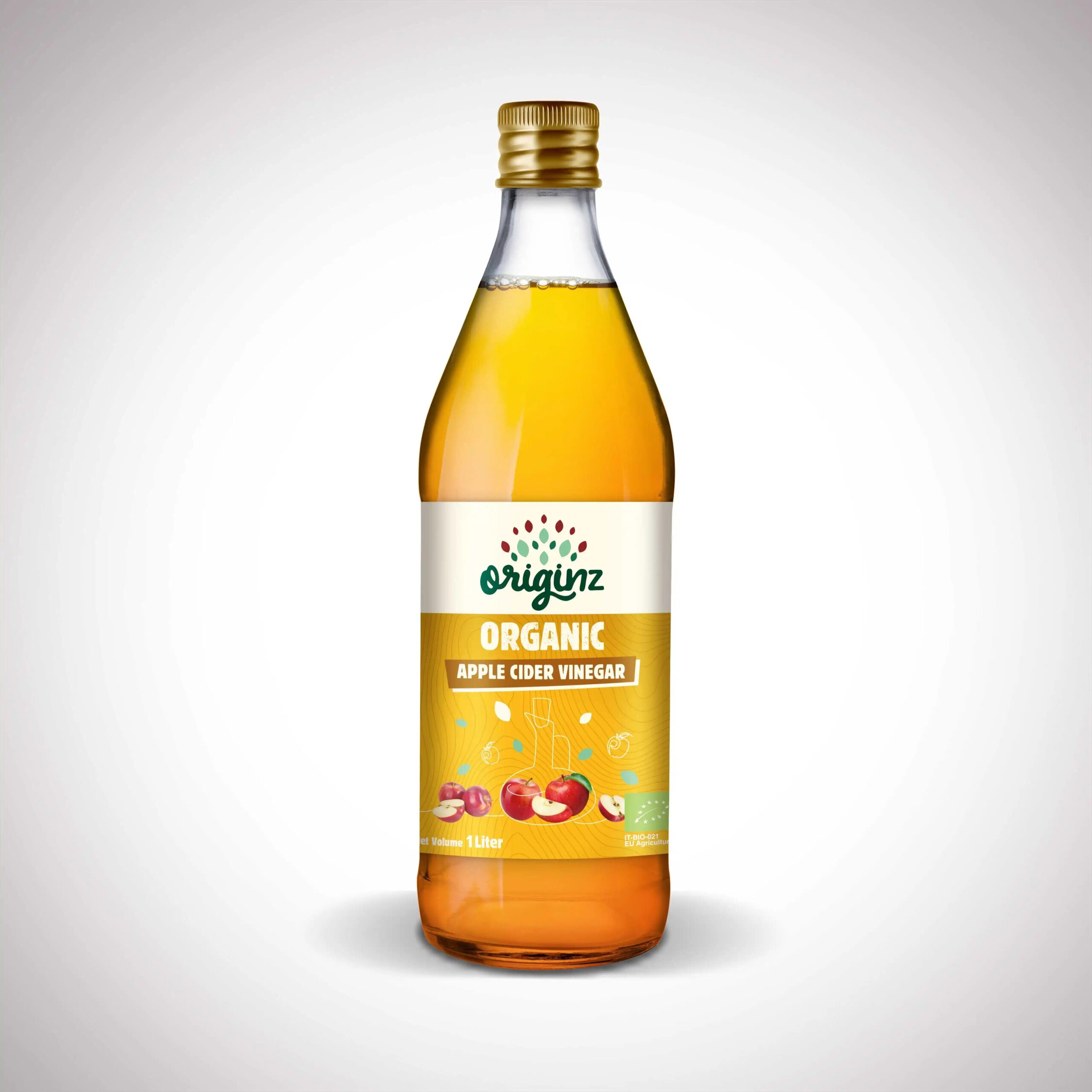 image.png Originz Apple Cider Vinegar Glass Bottle - Image 1